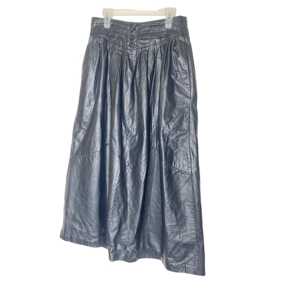 Berman leather skirt 8 (b49)